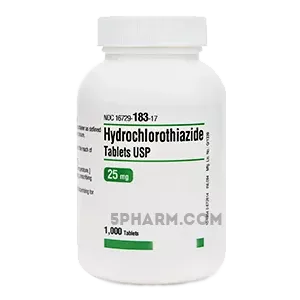 Hydrochlorothiazide in the store of St. Joseph's Health for $0.39 per pill